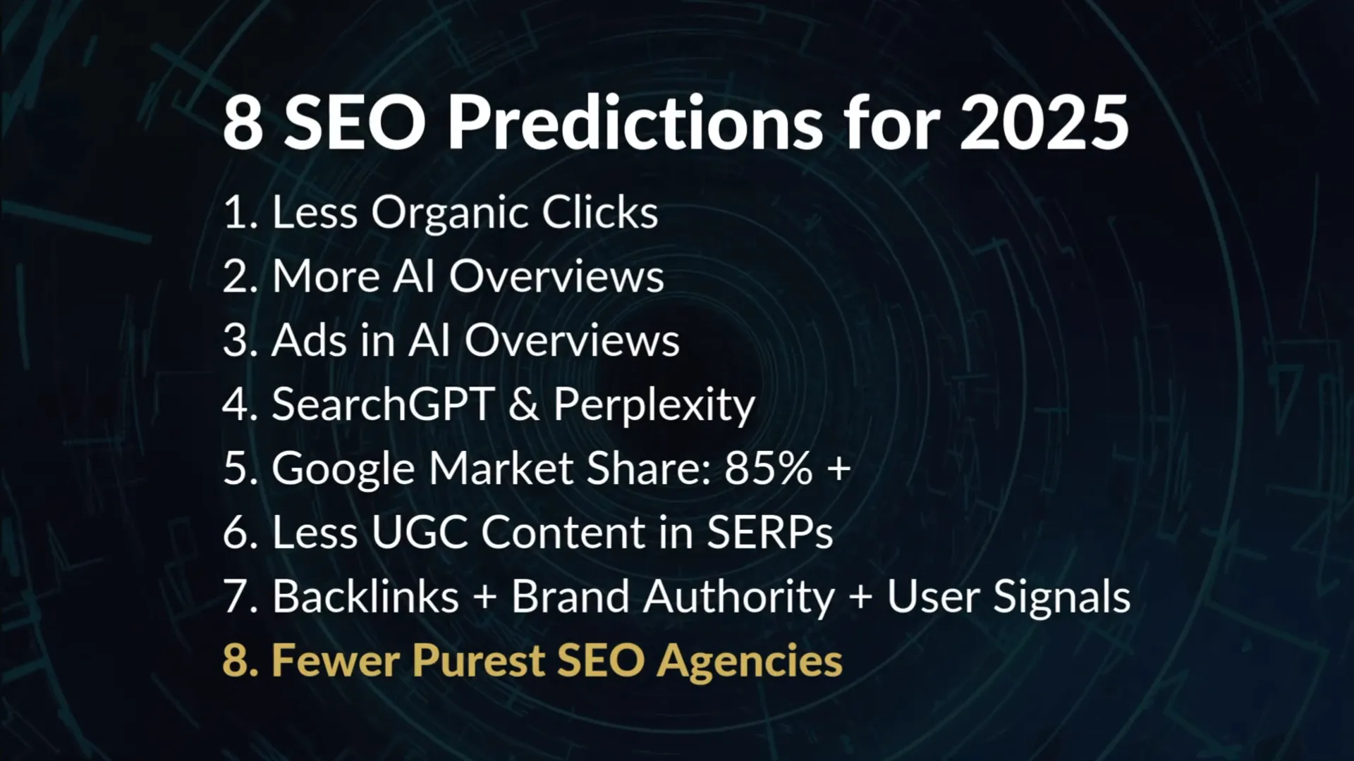 SEO Prediction: Fewer Pure SEO Agencies