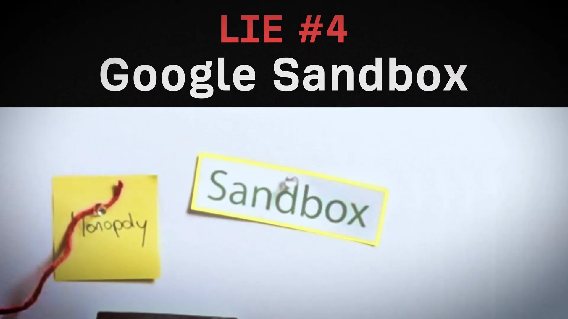 Illustration of the Google sandbox theory